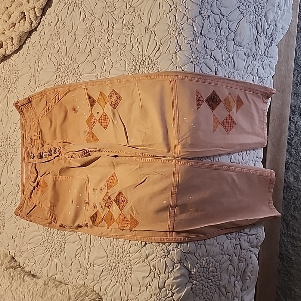 Anthropolgie Pants, Rose, Patch work, Size 30